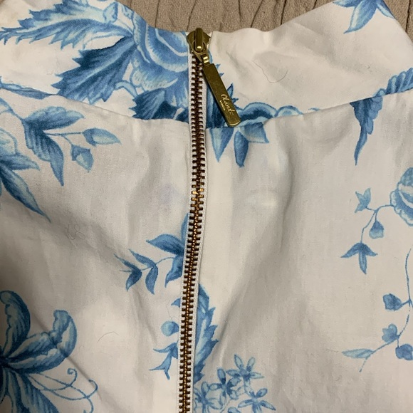 Closet Women’s Fairy Core Handkerchief Point Hem SZ 10 Dress Floral Blue/White - Picture 7 of 16